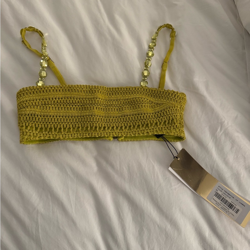Yellow Crochet Bralette